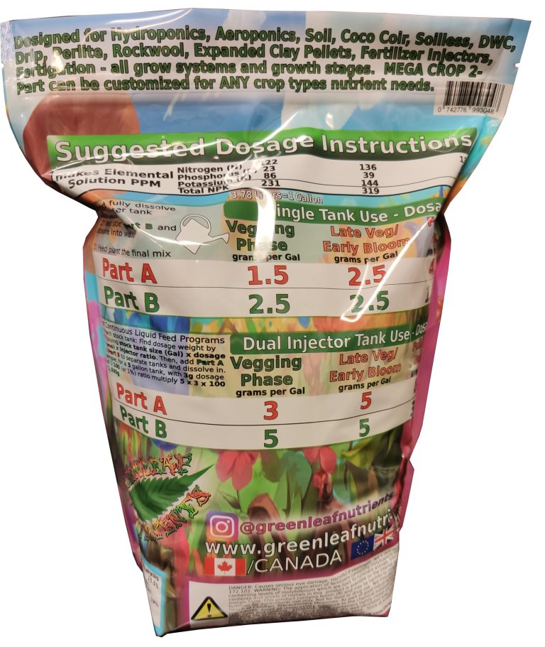 Mega Crop 2 Part B 15.5-0-0 Hydroponic Professional - Image 4